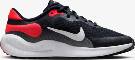 Кросівки бігові підліткові Nike REVOLUTION 7 (GS) темно-синьо-червоні FB7689-400