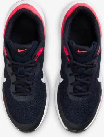Кросівки бігові підліткові Nike REVOLUTION 7 (GS) темно-синьо-червоні FB7689-400