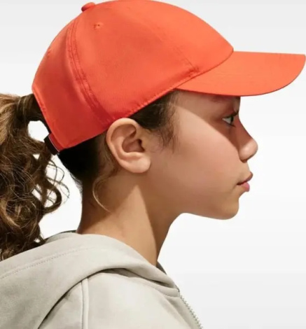 Бейсболка подростковая Nike DRI-FIT CLUB UNSTRUCTURED METAL SWOOSH оранжевая FB5064-842