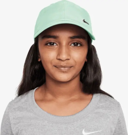 Бейсболка підліткова Nike DRI-FIT CLUB UNSTRUCTURED METAL SWOOSH світло-зелена FB5064-394