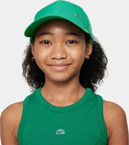 Бейсболка підліткова Nike DRI-FIT CLUB UNSTRUCTURED METAL SWOOSH зелена FB5064-324