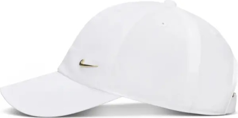 Бейсболка подростковая Nike DRI-FIT CLUB UNSTRUCTURED METAL SWOOSH бело-золотая FB5064-101