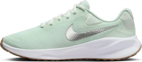 Кросівки бігові жіночі Nike REVOLUTION 7 світло-зелено-срібні FB2208-303