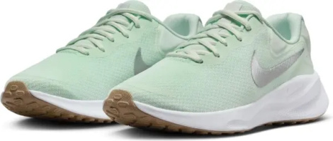 Кросівки бігові жіночі Nike REVOLUTION 7 світло-зелено-срібні FB2208-303