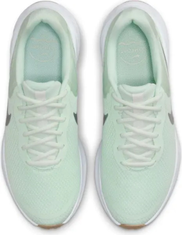 Кросівки бігові жіночі Nike REVOLUTION 7 світло-зелено-срібні FB2208-303