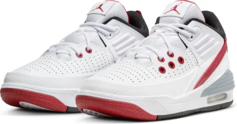 Кроссовки подростковые Nike JORDAN MAX AURA 5 (GS) бело-красно-черные DZ4352-101