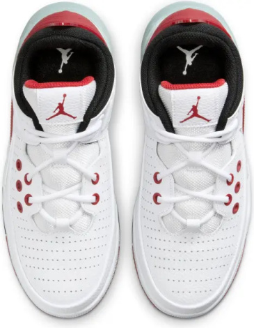 Кроссовки подростковые Nike JORDAN MAX AURA 5 (GS) бело-красно-черные DZ4352-101