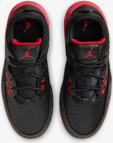 Кроссовки подростковые Nike JORDAN MAX AURA 5 (GS) черно-красные DZ4352-006
