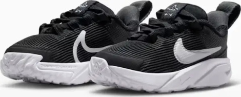 Кроссовки детские Nike STAR RUNNER 4 NN (TD) черно-белые DX7616-001