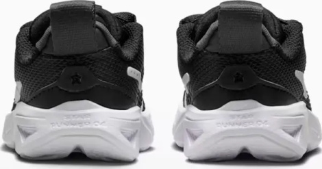 Кроссовки детские Nike STAR RUNNER 4 NN (TD) черно-белые DX7616-001