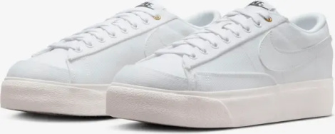 Кеди жіночі Nike BLAZER LOW PLATFORM CANVAS білі DV7475-100