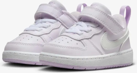 Кросівки дитячі Nike COURT BOROUGH LOW RECRAFT (TD) бузково-білі DV5458-500