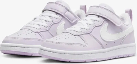 Кросівки дитячі Nike COURT BOROUGH LOW RECRAFT (PS) бузково-білі DV5457-500