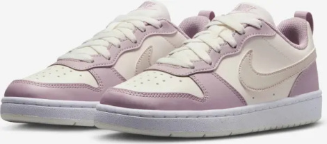 Кросівки підліткові Nike COURT BOROUGH LOW RECRAFT (GS) бежево-світло-рожеві DV5456-129