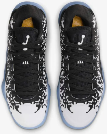 Кроссовки баскетбольные подростковые Nike AIR JORDAN ZION 3 (GS) черно-бело-оранжевые DV3869-018