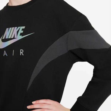 Світшот підлітковий Nike AIR FRENCH TERRY чорно-сірий DR8532-010