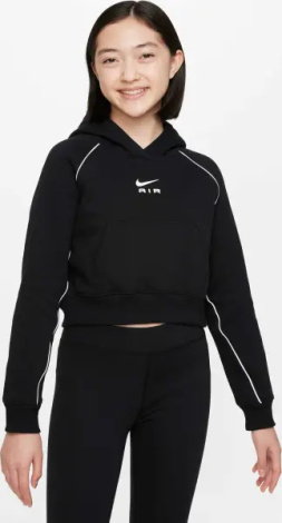 Худи подростковое Nike AIR FRENCH TERRY CROP черное DQ8932-010