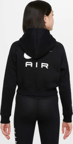 Худи подростковое Nike AIR FRENCH TERRY CROP черное DQ8932-010