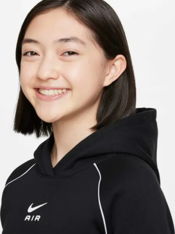 Худи подростковое Nike AIR FRENCH TERRY CROP черное DQ8932-010