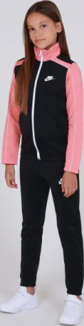 Спортивний костюм підлітковий Nike SPORTSWEAR чорно-рожевий DH9661-013