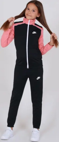 Спортивний костюм підлітковий Nike SPORTSWEAR чорно-рожевий DH9661-013