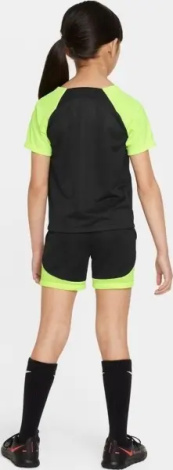 Комплект футбольної форми дитячий Nike DRI-FIT ACADEMY PRO чорно-салатовий DH9484-010