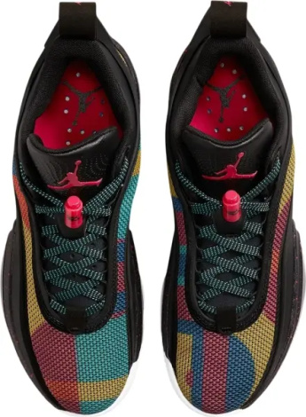 Кроссовки баскетбольные Nike AIR JORDAN XXXVI LOW черно-красно-зеленые DH0833-063