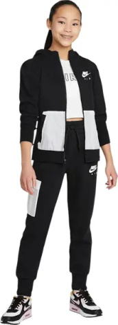 Спортивний костюм підлітковий Nike SPORTSWEAR чорно-білий DA1179-010__DA1185-010