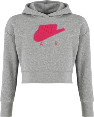 Худи подростковое Nike SPORTSWEAR CLUB FLEECE серо-розовое DA1173-091