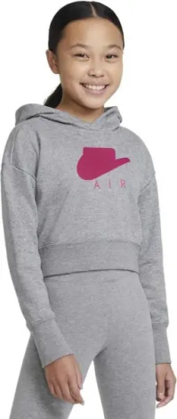 Худи подростковое Nike SPORTSWEAR CLUB FLEECE серо-розовое DA1173-091