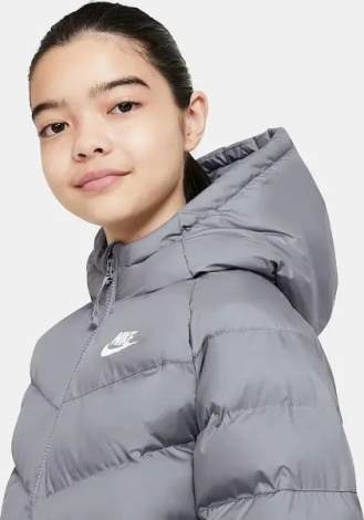 Куртка подростковая Nike SPORTSWEAR SYNTHETIC FILL серая CU9157-084