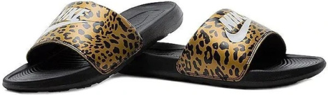 Шльопанці жіночі Nike VICTORI ONE SLIDE PRINT світло-коричнево-чорні CN9676-700