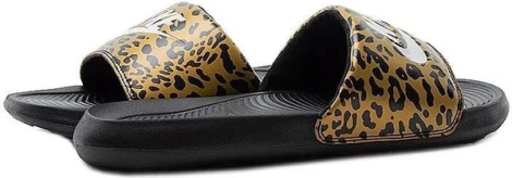 Шльопанці жіночі Nike VICTORI ONE SLIDE PRINT світло-коричнево-чорні CN9676-700
