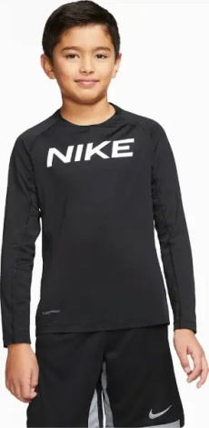 Лонгслив подростковый Nike PRO TRAINING черный CJ7711-010