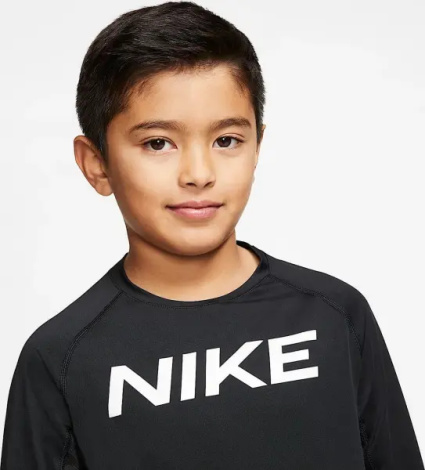 Лонгслив подростковый Nike PRO TRAINING черный CJ7711-010