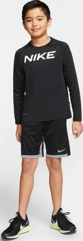 Лонгслив подростковый Nike PRO TRAINING черный CJ7711-010