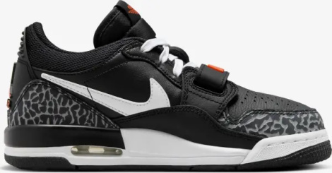 Кроссовки подростковые Nike AIR JORDAN LEGACY 312 LOW (GS) черно-бело-оранжевые CD9054-018