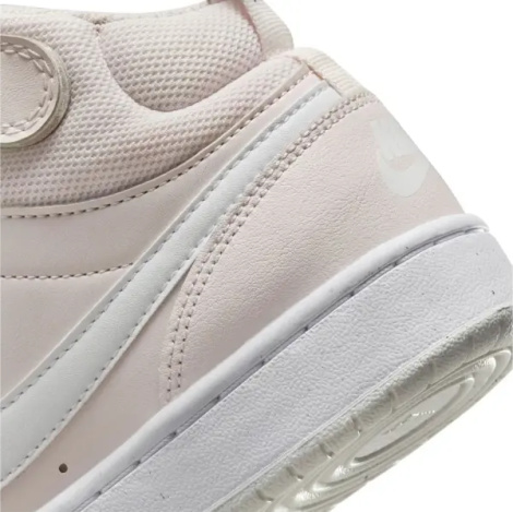Кроссовки подростковые Nike COURT BOROUGH MID 2 (GS) светло-розово-белые CD7782-601