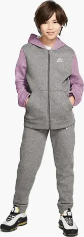Спортивний костюм підлітковий Nike SPORTSWEAR сіро-світло-рожевий BV3634-093