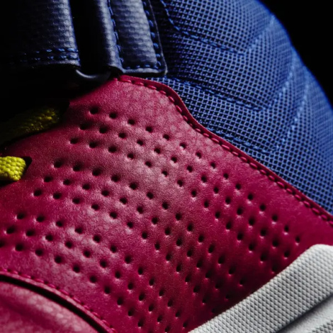 Кроссовки детские Adidas JAN BS 2.0 MID красно-темно-сине-желтые AQ6812