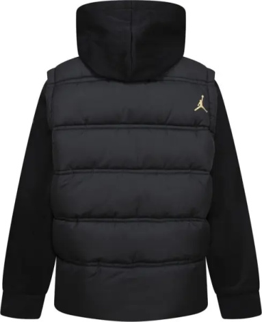 Куртка подростковая Nike JORDAN 2 FER черно-золотая 95D191-K5X