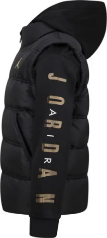 Куртка подростковая Nike JORDAN 2 FER черно-золотая 95D191-K5X