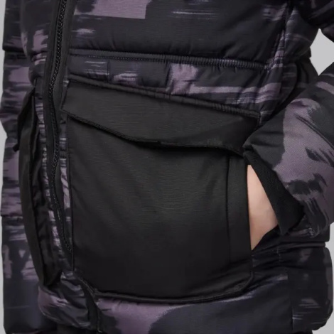 Куртка подростковая Nike JORDAN FAUX DOWN темно-серо-черная 95D133-GAE