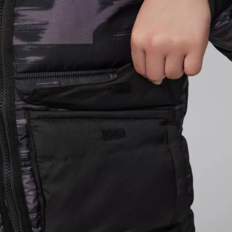 Куртка подростковая Nike JORDAN FAUX DOWN темно-серо-черная 95D133-GAE