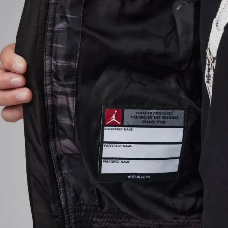 Куртка подростковая Nike JORDAN FAUX DOWN темно-серо-черная 95D133-GAE