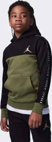 Спортивний костюм підлітковий Nike JORDAN FLIGHT SIDELINE FLEECE оливково-чорний 95C842-EF9__95C843-023