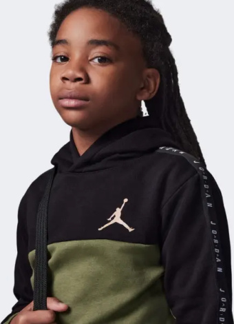 Спортивний костюм підлітковий Nike JORDAN FLIGHT SIDELINE FLEECE оливково-чорний 95C842-EF9__95C843-023