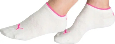 Носки женские Puma COMBO бело-розовые (2 пары) 935314-02