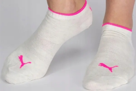 Носки женские Puma COMBO бело-розовые (2 пары) 935314-02