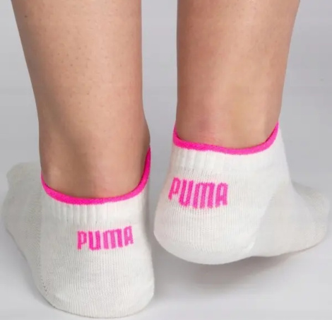 Носки женские Puma COMBO бело-розовые (2 пары) 935314-02